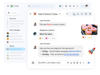 Como utilizar Gemini en Google Chat